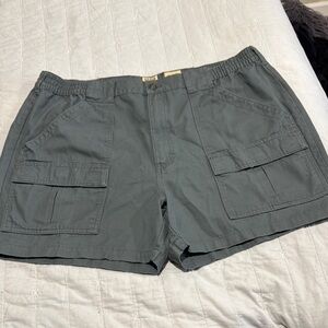 RedHead Gray Cargo Shorts Lightweight Relaxed Fit